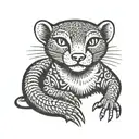 Mongoose tattoo design idea