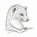 Mongoose tattoo design idea