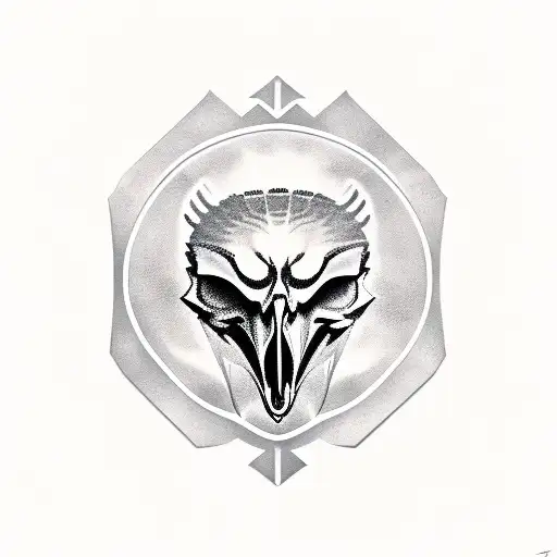 Eagle, SKULL, SERPENT, ROSE tattoo design idea