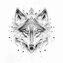 wolf, brain, heart, fire, tree, music note tattoo design idea