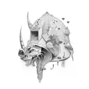 the idea that every action has a reaction, risk aversion tattoo design idea