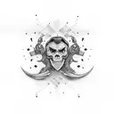 the idea that every action has a reaction, risk aversion tattoo design idea