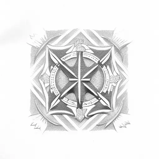 Chaplain Corps Seal and Maltese Cross tattoo design idea
