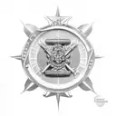 Navy Chaplain Corps Seal and Maltese Cross tattoo design idea
