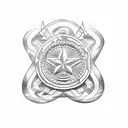 Navy Chaplain Corps Seal and Maltese Cross tattoo design idea