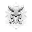 el controlador de programas 3D con los ejes x, y, z tattoo design idea