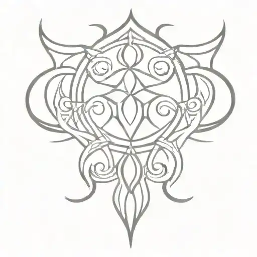 ornament without spiritual symbols representing tattoo design idea