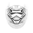 MF DOOM mask with cartoon backround tattoo design idea