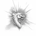 white ferrari tattoo design idea