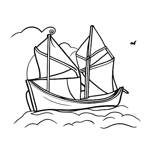 person carrying the boats tattoo design idea