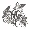 simple lettering the name “Melody” with Roman numerals of the date march 12th 2020 tattoo design idea