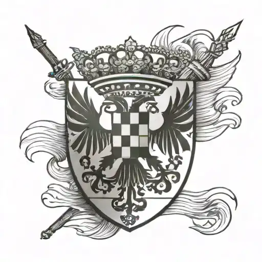 croatian flag tattoo design idea