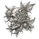 Thought creates reality mind  tattoo design idea