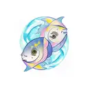 Pisces and Aries  tattoo design idea