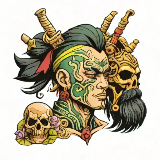 zoro earrings inside tattoo design idea