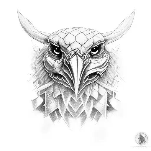 Tartan Adler tattoo design idea