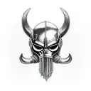 viking marvel creepy tattoo design idea