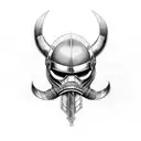 viking marvel creepy tattoo design idea