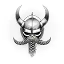viking marvel creepy tattoo design idea