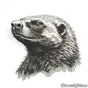 honey badger tattoo design idea