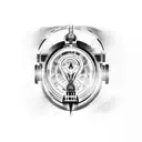 train dates tattoo design idea