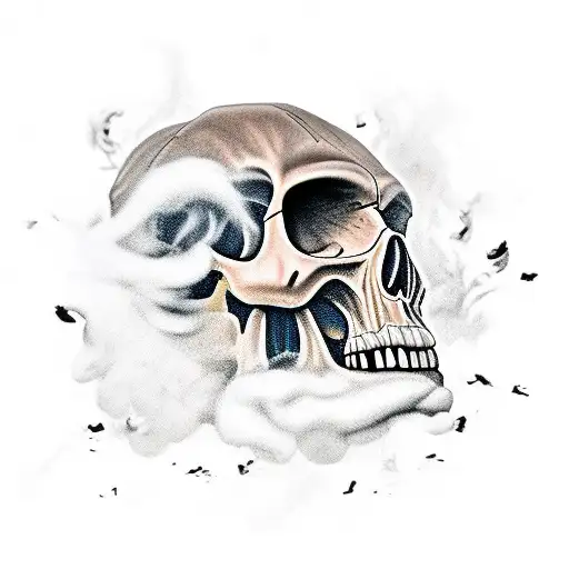 Lips and smoke with skull tattoo. #southjerseytattoo  #southjerseytattooartist #southjerseytattoos #southjerseytattooers  #southjerseytatt... | Instagram