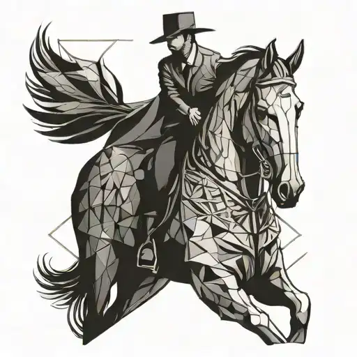 imperial mister, horse riding tattoo design idea