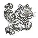 Mizzou Tiger logo tattoo design idea