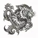 Mizzou Tiger logo tattoo design idea
