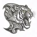 Mizzou Tiger logo tattoo design idea
