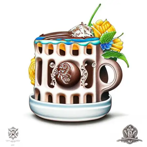 chocolate tattoo design idea