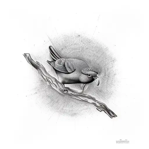 kiwi bird tattoo design idea