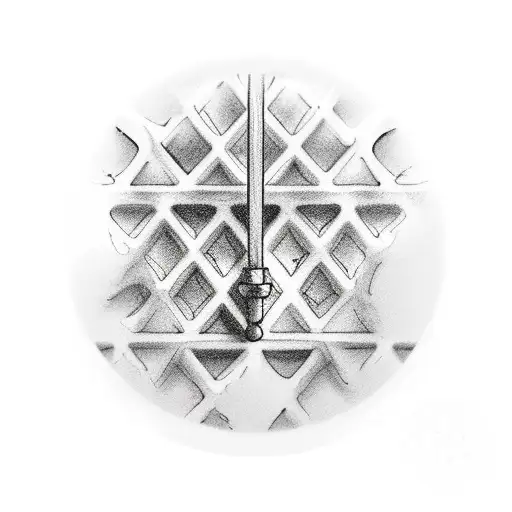 waffle and beer tattoo design idea