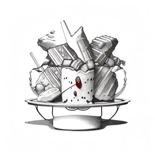 chocolate tattoo design idea