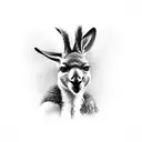 kangaroo tattoo design idea