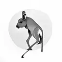 kangaroo tattoo design idea