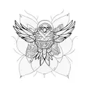 lorikeet tattoo design idea