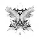 lorikeet tattoo design idea