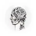 Belgian fries tattoo design idea