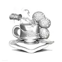 chocolate tattoo design idea