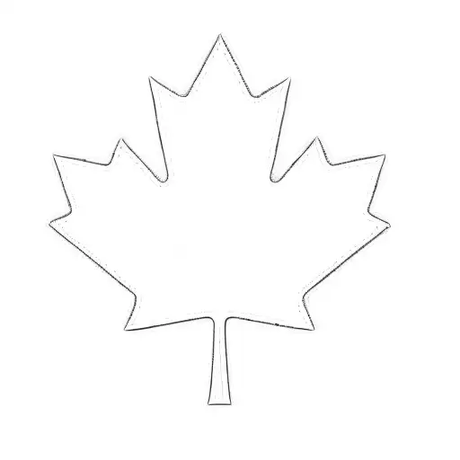 a canadian maple leaf tattoo design idea