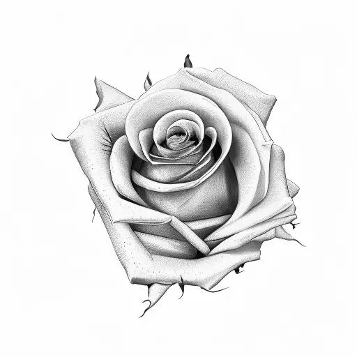 Roses with us dollars tattoo design idea