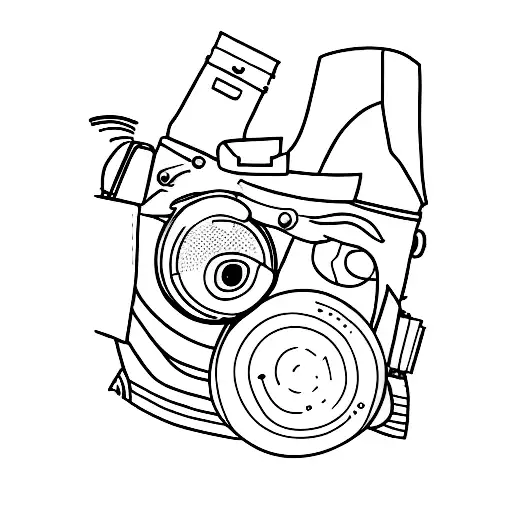 camera, camera roll, whippet and mountains tattoo design idea