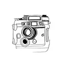 camera, camera roll, whippet and mountains tattoo design idea