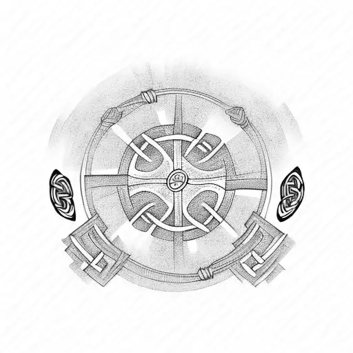 celtic band tattoo design idea