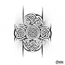 celtic band tattoo design idea
