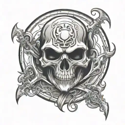reaper death seal tattoo design idea