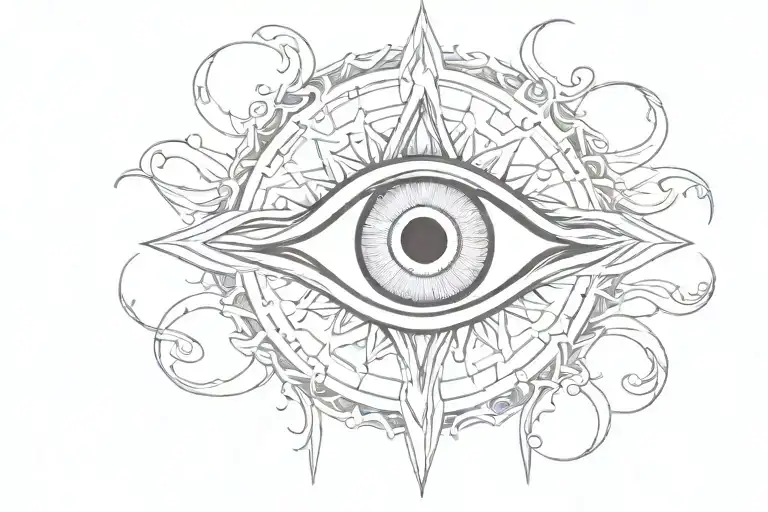 evil eye tattoo tattoo design idea
