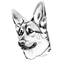 German Shepherd dog tattoo design idea