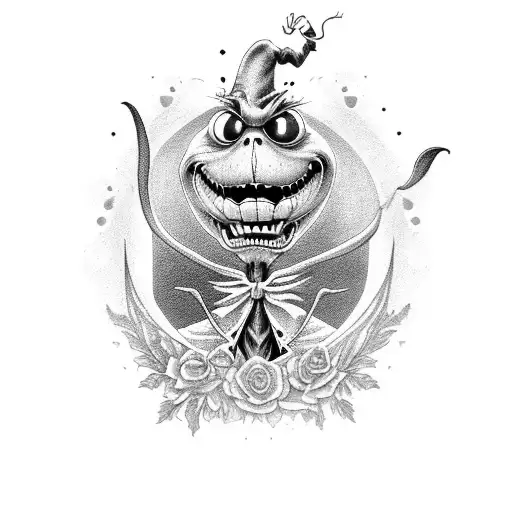 Oggy boogie from nightmare before Christmas. tattoo design idea